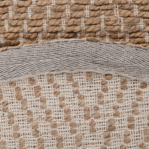 Natura Vloerkleed – Rond – Naturel Streepdesign – Rustiek & Eenvoudig – Laagpolig
