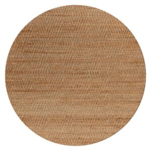 Natura Vloerkleed – Rond – Naturel Streepdesign – Rustiek & Eenvoudig – Laagpolig