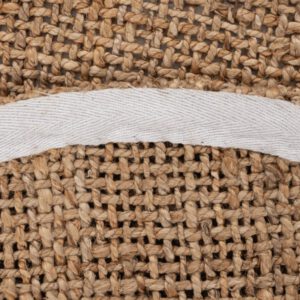 Natura Vloerkleed – Rond – Naturel Ruitpatroon – Natuurlijke Look – Laagpolig & Stevig