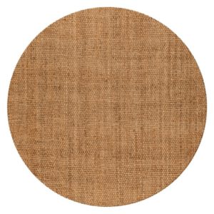 Natura Vloerkleed – Rond – Naturel Ruitpatroon – Natuurlijke Look – Laagpolig & Stevig