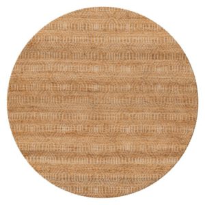 Natura Vloerkleed – Rond – Naturel Blokstructuur – Natuurlijke Sisal-look