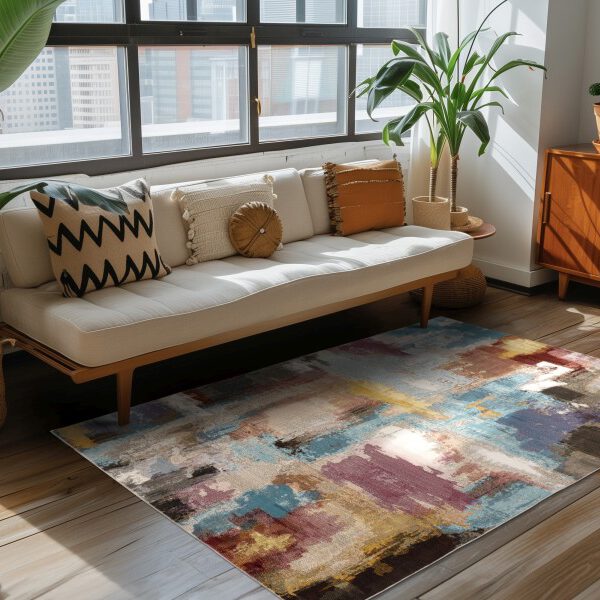 Picasso Artisan – Vintage – Laagpolig Vloerkleed – Multi
