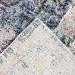 Picasso Heriz – Vintage – Laagpolig Vloerkleed – Multi / Blauw