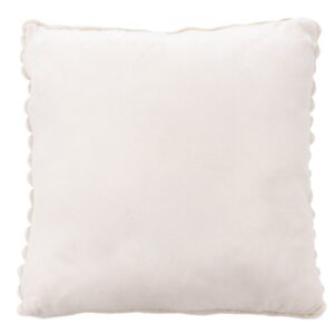 Plush kussen – Beige met zachte ribbelstructuur