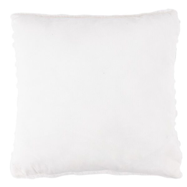 Plush kussen – Ivory met zachte ribbelstructuur