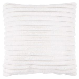 Plush kussen – Ivory met zachte ribbelstructuur