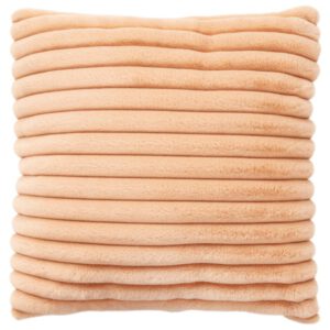 Plush kussen – Perzik met zachte ribbelstructuur