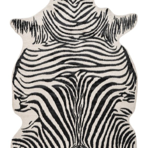 Rodeo zebra vloerkleed – zwart-wit dierenvacht look