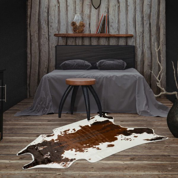 Rodeo koeienhuid vloerkleed – donkerbruin gemêleerd