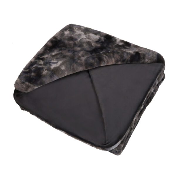 Rumba deken – Grijs met zachte touch en tie-dye look