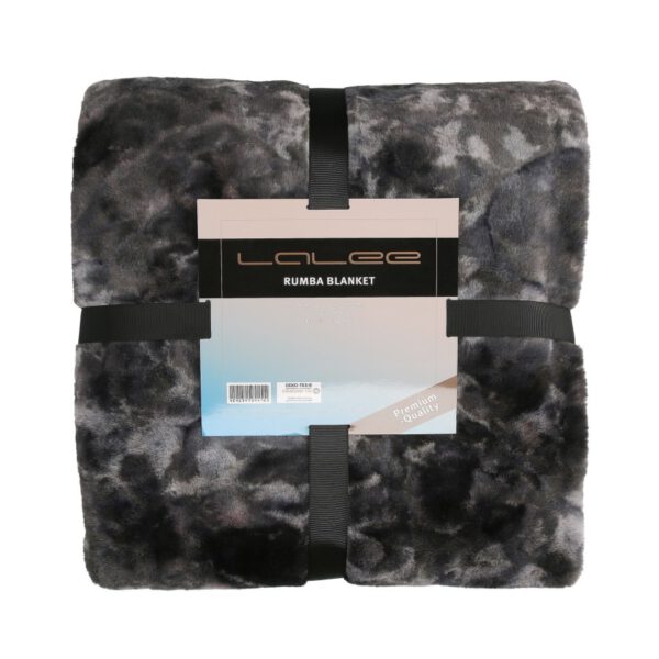 Rumba deken – Grijs met zachte touch en tie-dye look