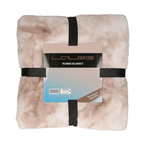 Rumba deken – Taupe met zachte touch en tie-dye look