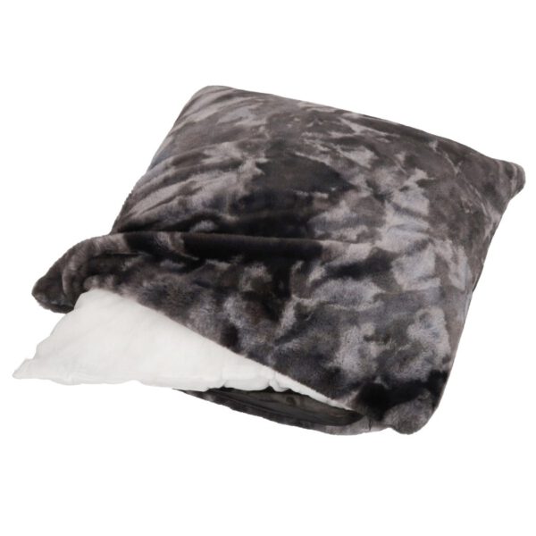 Rumba kussen – Grijs met zachte touch en tie-dye look