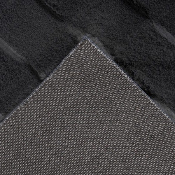 Soul Vloerkleed – Antraciet – Geblokt Design – Zacht Hoogpolig