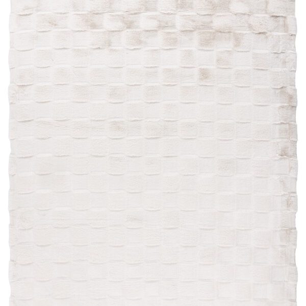 Soul Vloerkleed – Licht Taupe – Geblokt Design – Zacht Hoogpolig