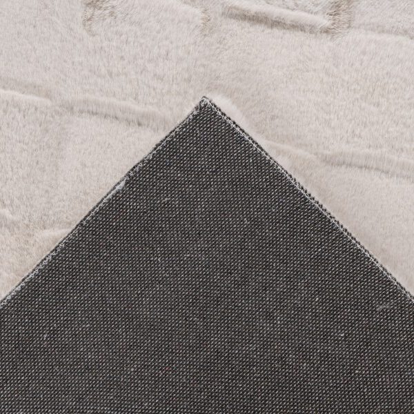 Soul Vloerkleed – Licht Taupe – Geblokt Design – Zacht Hoogpolig