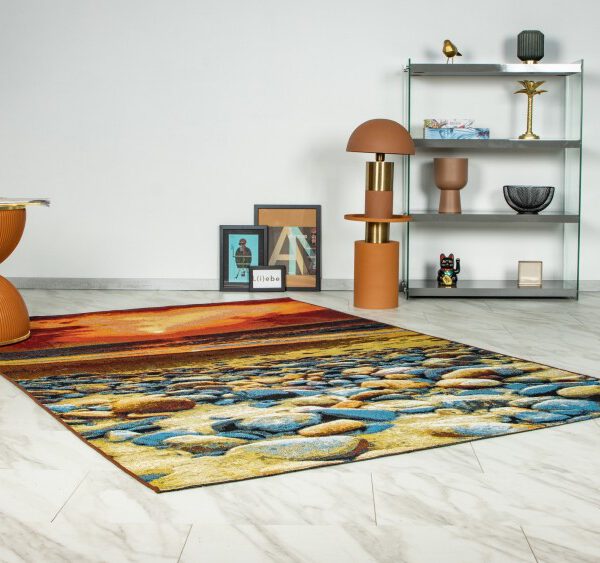 Summer Vloerkleed – Zonsondergang Natuurlijk – Laagpolig – Voor Binnen & Buiten