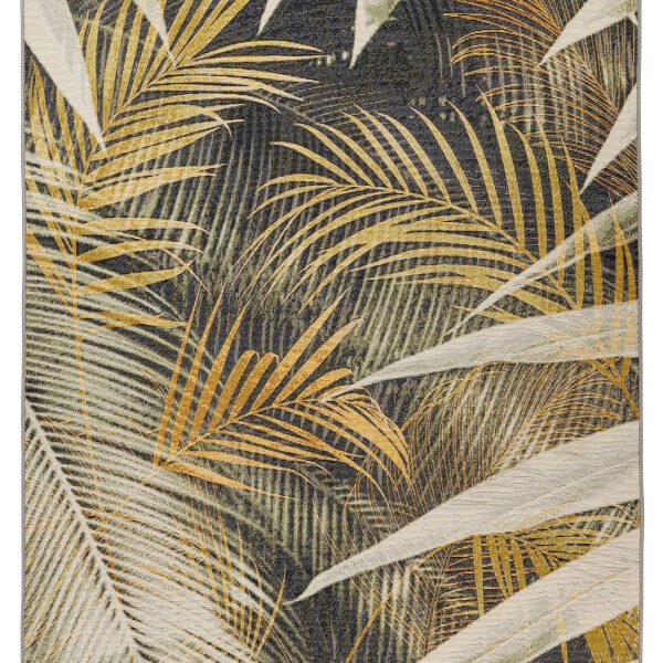 Summer Vloerkleed – Tropisch Bladmotief Groen – Laagpolig – Voor Binnen & Buiten