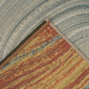 Summer Vloerkleed – Berglandschap Pastel – Laagpolig – Voor Binnen & Buiten