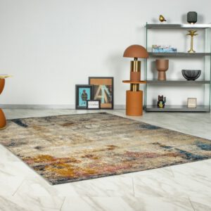 Summer Vloerkleed – Steenstructuur Terra – Laagpolig – Voor Binnen & Buiten