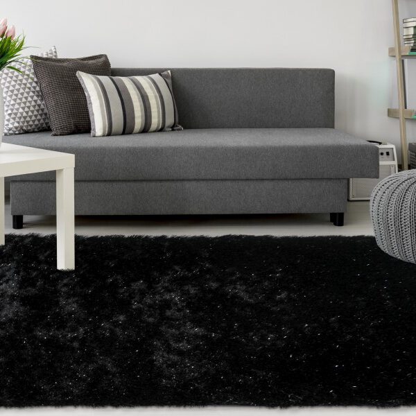 Twist Vloerkleed – Zwart – Laagpolig & Gemêleerd – Tijdloos & Chic