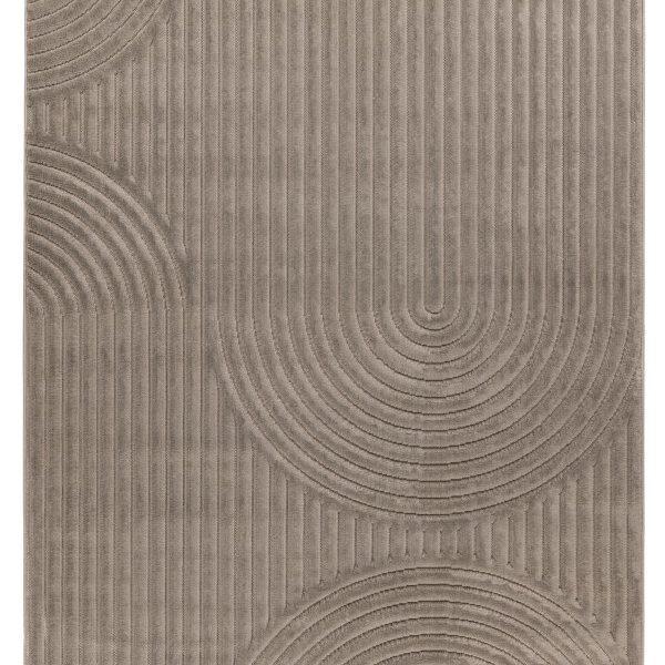 Japandi binnen- en buitenkleed Viva – grijs met zachte structuur