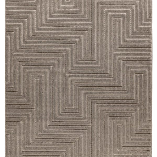 Japandi binnen- en buitenkleed Viva – zilver met rustige Japandi textuur