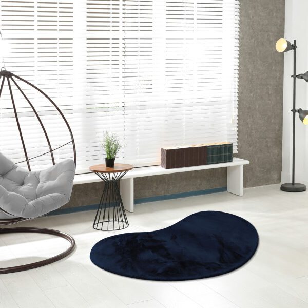Heaven Vloerkleed – Navy – Organische Vormen – Ultra Zacht & Hoogpolig