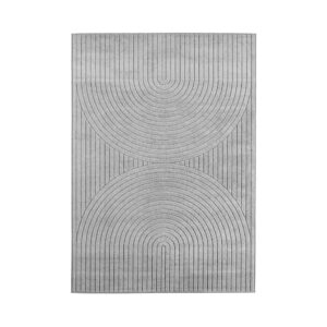 Nova – Vloerkleed Siena Grijs – Binnen En Buiten Vloerkleed – Laagpolig – Japandi stijl