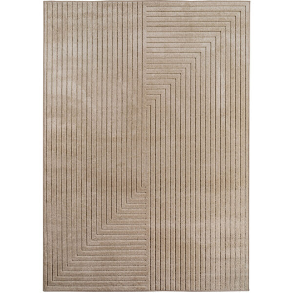 Nova – Vloerkleed Oslo Beige – Binnen En Buiten vloerkleed – Laagpolig – Japandi stijl