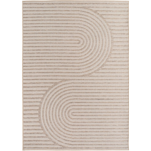 Desert – Japandi Structuur Beige – Binnen en Buiten – Laagpolig Vloerkleed