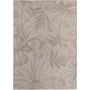 Desert – Bladmotief Beige – Binnen & Buiten Vloerkleed – Laagpolig