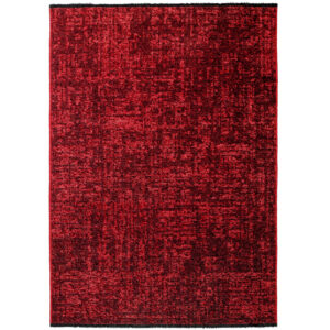 Space – Rood Vintage Look – Laagpolig Vloerkleed