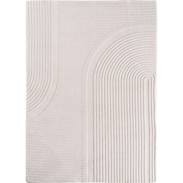 Pompei Arco Ivory – Booglijn Details – Laagpolig Vloerkleed