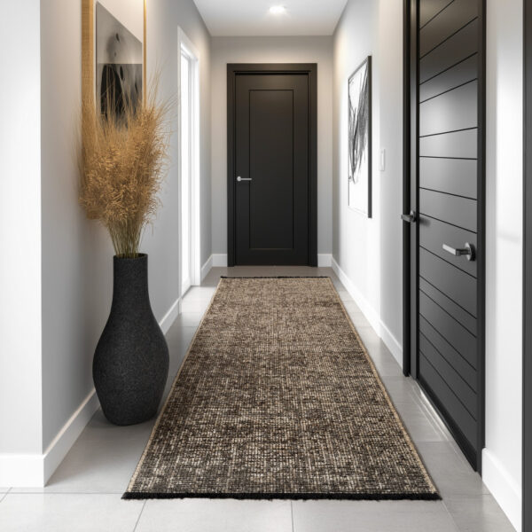 Space – Bruin Vintage Look – Laagpolig Vloerkleed