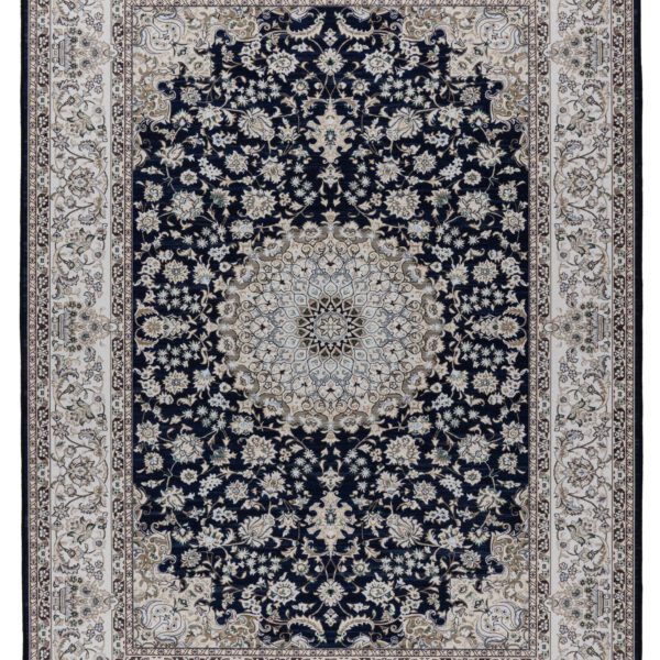 Dunya – Black oosterse stijl – Dun geweven vloerkleed