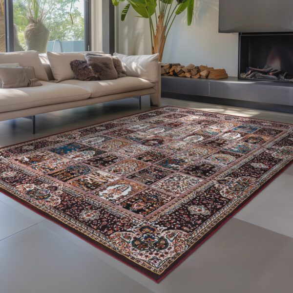 Dunya – Multi oosterse stijl – Dun geweven vloerkleed