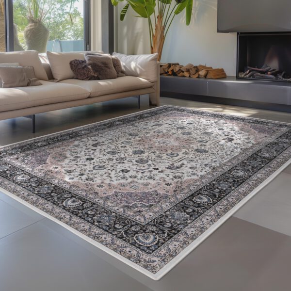 Dunya Nain – Ivory oosterse stijl – Dun geweven vloerkleed