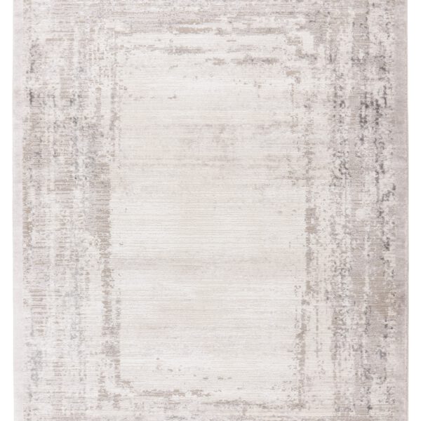 Lyon – Silver kader structuur – Laagpolig vloerkleed