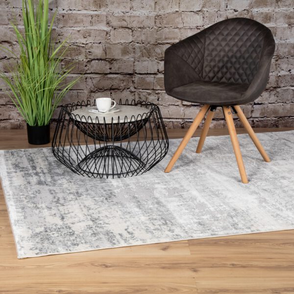 Paris – Grey vintage vloerkleed – Laagpolig