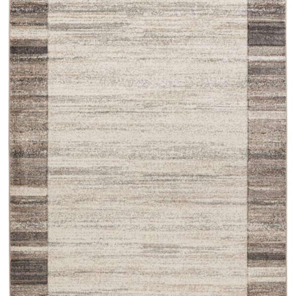 Trendy Carving – Silver beige kader structuur – Laagpolig vloerkleed