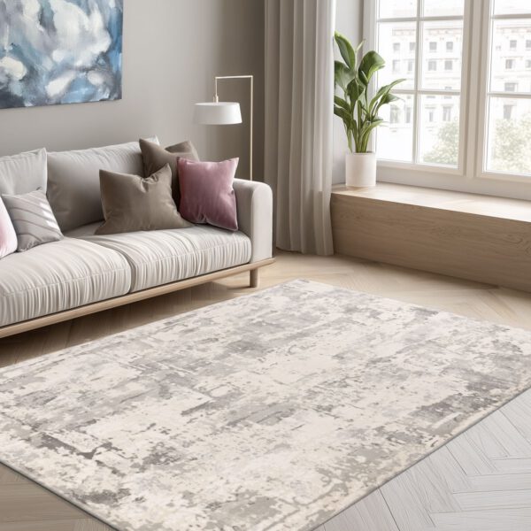 Tropez Silver – Zachte verweerde structuur – Laagpolig vloerkleed